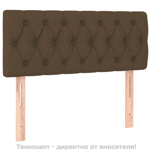 Горна табла за легло, тъмнокафява, 100 x 7 x 78/88 см, плат