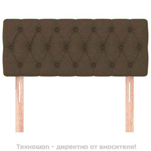 Горна табла за легло, тъмнокафява, 100 x 7 x 78/88 см, плат