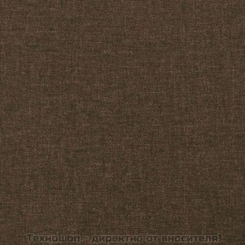 Горна табла за легло, тъмнокафява, 100 x 7 x 78/88 см, плат