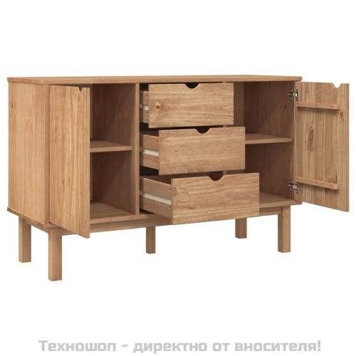 Сайдборд OTTA, 113,5x43x73 см, борово дърво масив