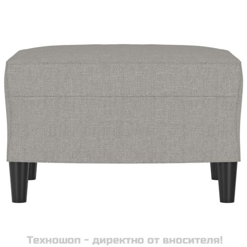 Табуретка, светлосива, 60x50x41 см, текстил