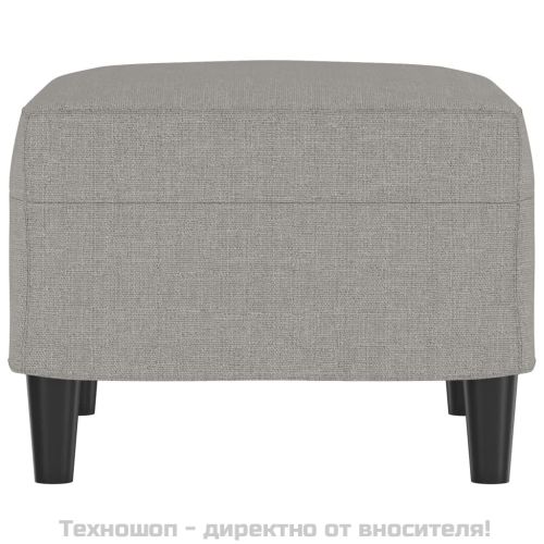 Табуретка, светлосива, 60x50x41 см, текстил