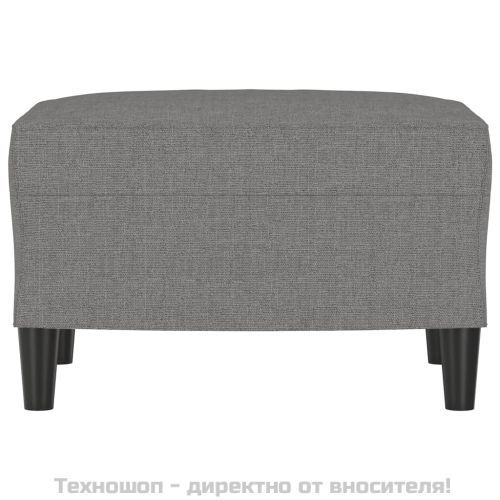 Табуретка, тъмносива, 60x50x41 см, плат