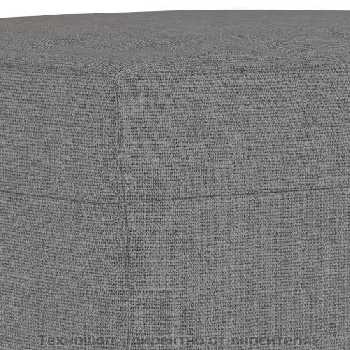 Табуретка, тъмносива, 60x50x41 см, плат