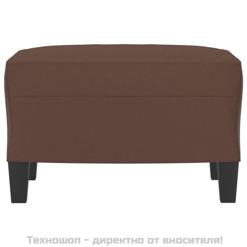 Табуретка, кафява, 60x50x41 см, изкуствена кожа