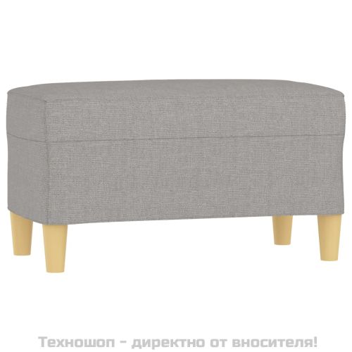 Пейка, светлосива, 70x35x41 см, плат