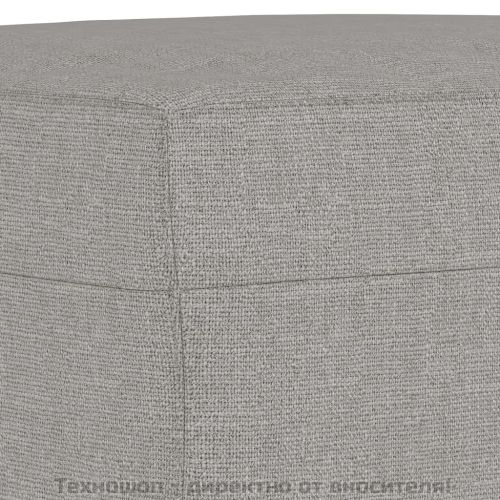 Пейка, светлосива, 70x35x41 см, плат