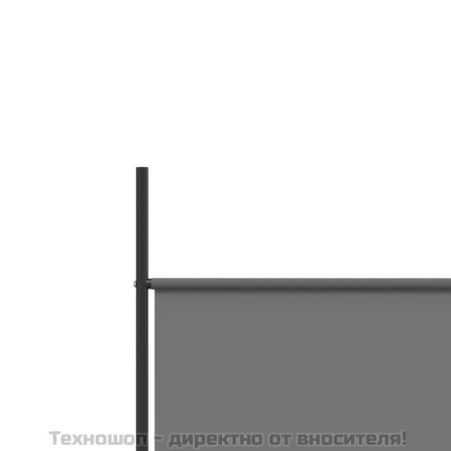Параван за стая, 3 панела, антрацит, 150x200 cм, текстил