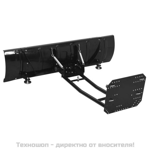 Снежен плуг за предно монтиране на ATV, 150x38 см, черен