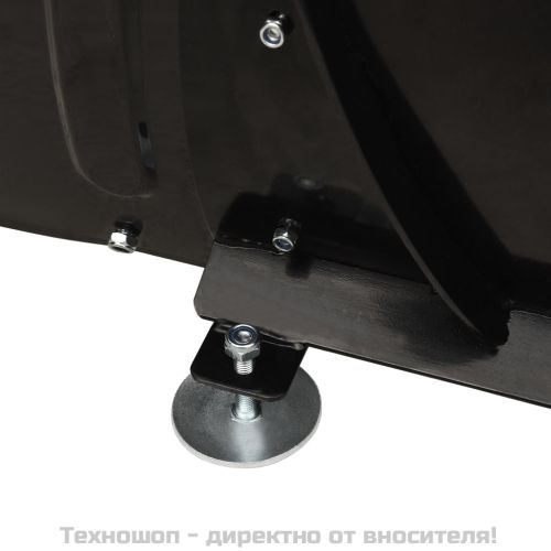 Снежен плуг за предно монтиране на ATV, 150x38 см, черен