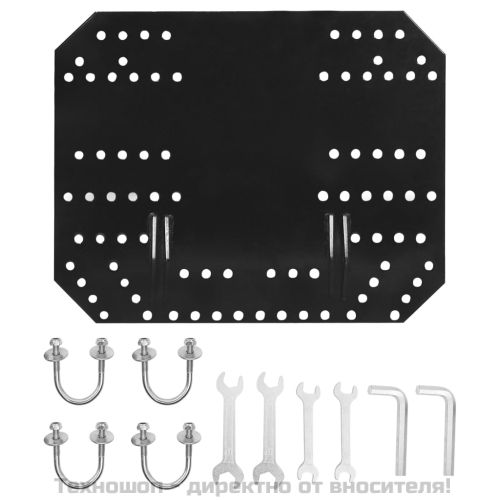 Снежен плуг за предно монтиране на ATV, 150x38 см, черен