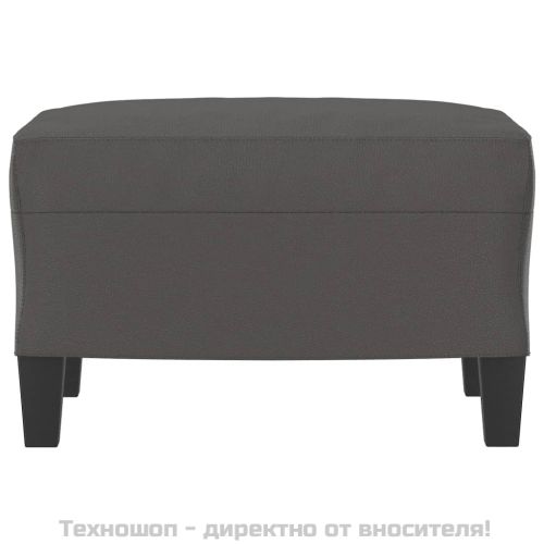 Табуретка, сива, 60x50x41 см, изкуствена кожа