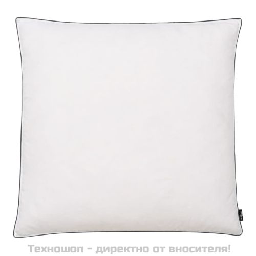 Възглавници, 2 бр, пълнеж от пух/пера, тежки, 80x80 см, бели