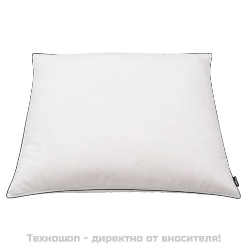 Възглавници, 2 бр, пълнеж от пух/пера, тежки, 80x80 см, бели