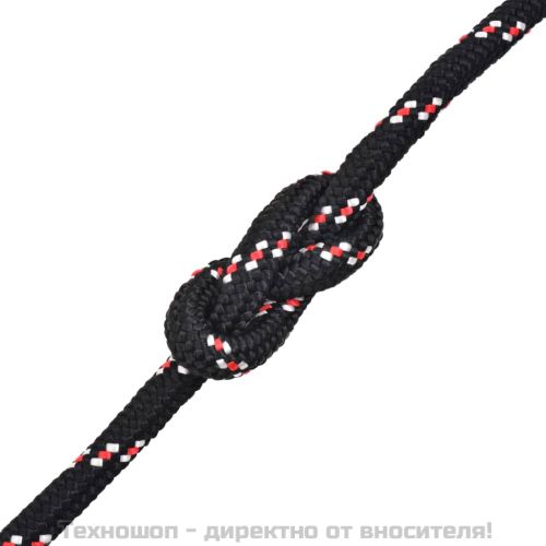 Морско въже, полипропилен, 14 мм, 250 м, черно