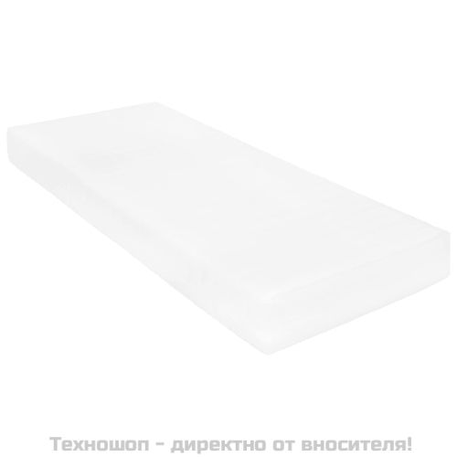 Дневно легло с матрак, 90x200 см, сиво, борово дърво масив