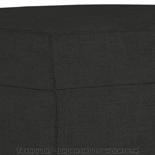 Табуретка, черна, 60x50x41 см, плат