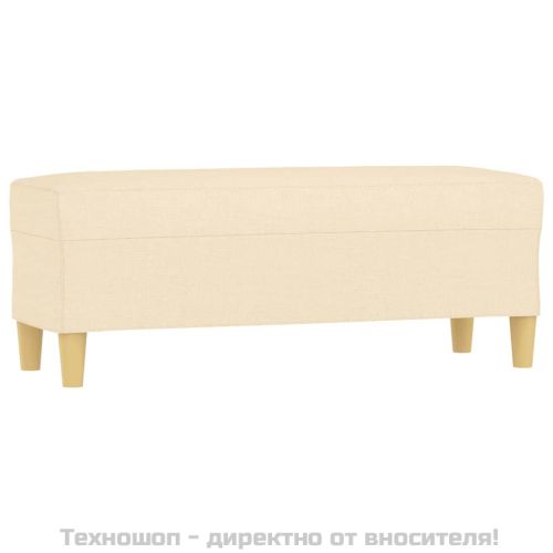 Пейка, кремава, 100x35x41 см, плат