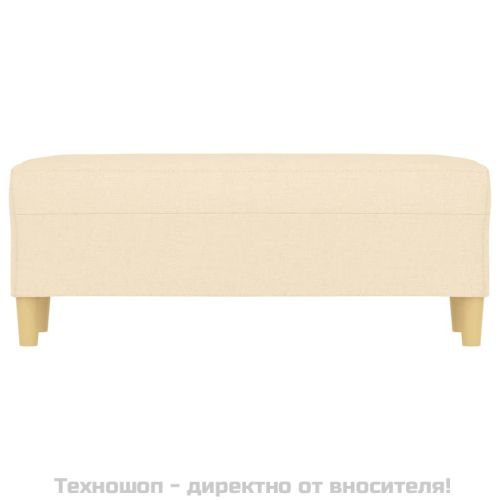 Пейка, кремава, 100x35x41 см, плат