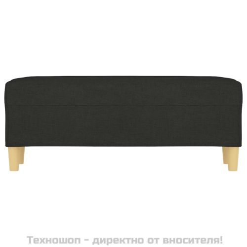 Пейка, черен, 100x35x41 см, плат