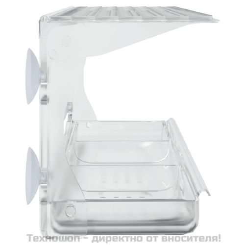 Хранилки за птици за прозорец, 2 бр, акрил, 30x12x15 см