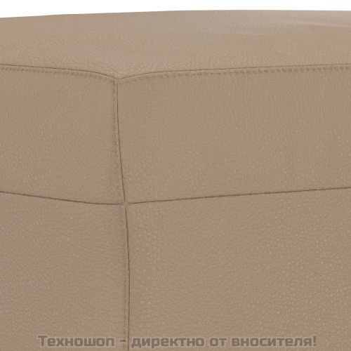 Табуретка, капучино, 60x50x41 см, изкуствена кожа