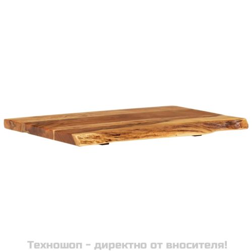 Плот за баня, акация масив, 80x52x3,8 см