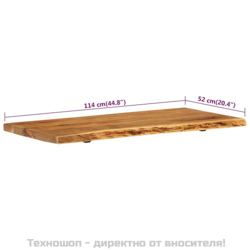 Плот за баня, акация масив, 114x52x4 см
