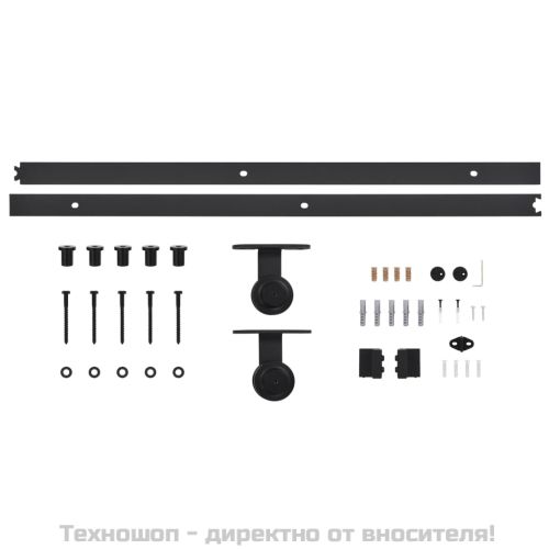 Плъзгаща се врата с механизъм ESG стъкло и алуминий 102x205 см