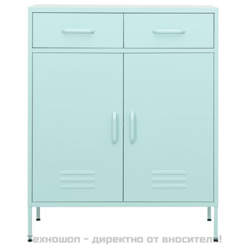 Шкаф за съхранение, мента, 80х35х101,5 см, стомана
