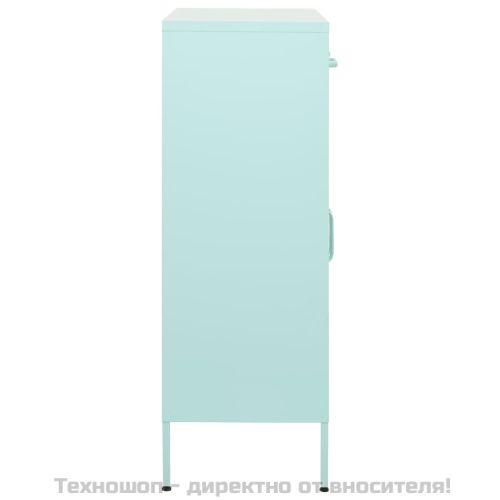 Шкаф за съхранение, мента, 80х35х101,5 см, стомана
