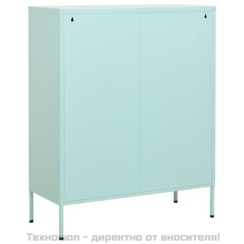 Шкаф за съхранение, мента, 80х35х101,5 см, стомана