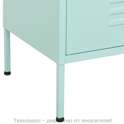 Шкаф за съхранение, мента, 80х35х101,5 см, стомана