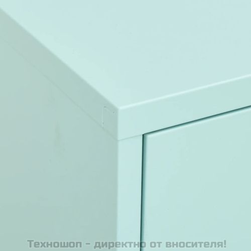 Шкаф за съхранение, мента, 80х35х101,5 см, стомана