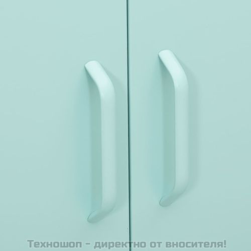 Шкаф за съхранение, мента, 80х35х101,5 см, стомана