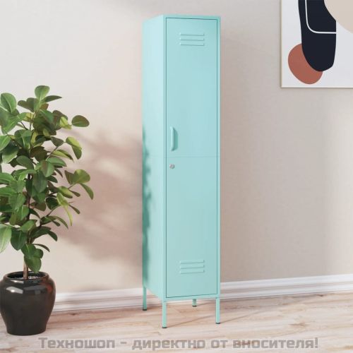 Шкаф с отделения, мента, 35x46x180 см, стомана