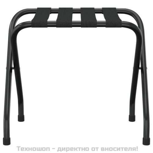 Поставка за куфари, черна, 56x40x49 см