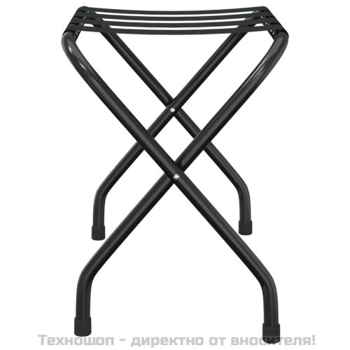 Поставка за куфари, черна, 56x40x49 см