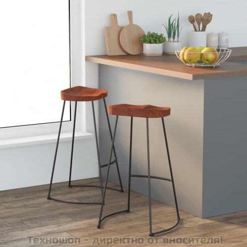 Gavin бар табуретки, 2 бр, 50x40x78 см, манго масив