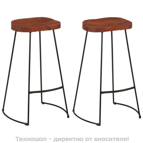 Gavin бар табуретки, 2 бр, 50x40x78 см, манго масив