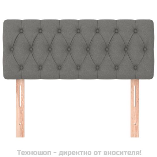 Горна табла за легло, тъмносива, 100 x 7 x 78/88 см, плат