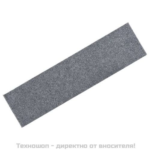 Изтривалки за стълби, самозалепващи се, 15 бр., 76x20 см, светлосиви, правоъгълни