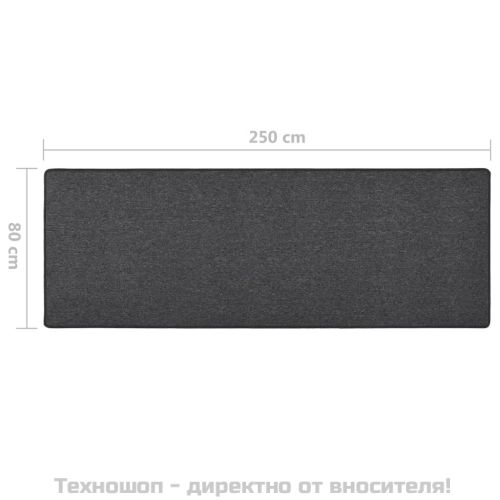 Пътека, антрацит, 80x250 см