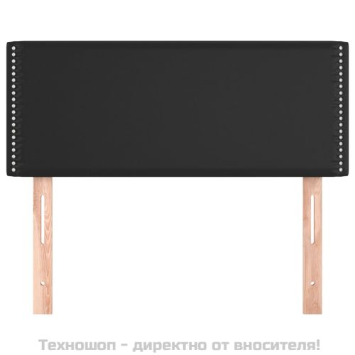 Горна табла за легло, черна, 90x5x78/88 см, изкуствена кожа