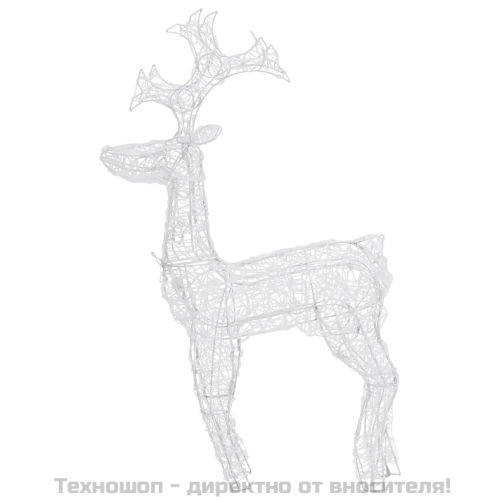 Коледна украса северни елени, 3 бр, 60x16x100 см, акрил
