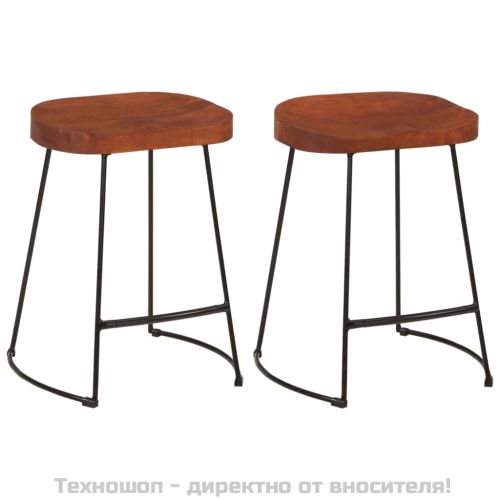 Gavin бар табуретки, 2 бр, 45x38x53 см, манго масив
