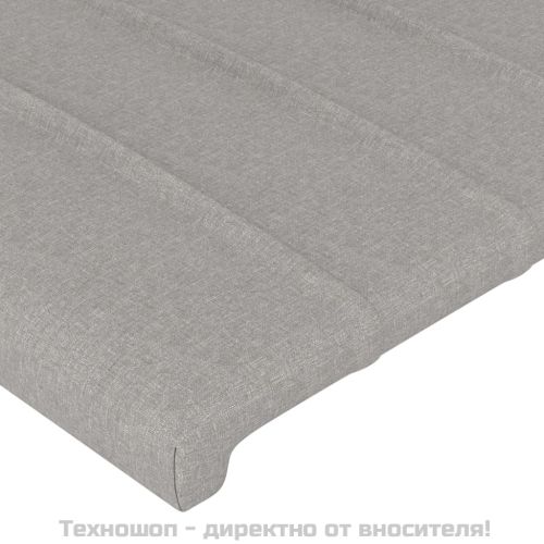 Горна табла за легло, светлосива, 100x5x78/88 см, плат