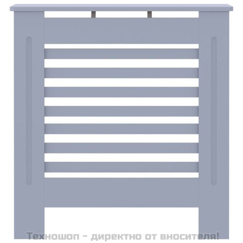 МДФ параван за радиатор, сив, 78 см