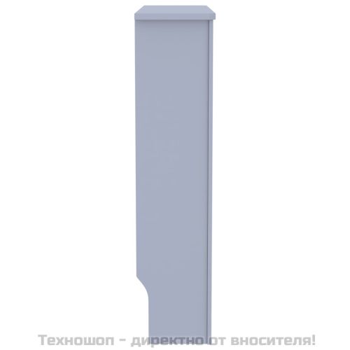 МДФ параван за радиатор, сив, 78 см