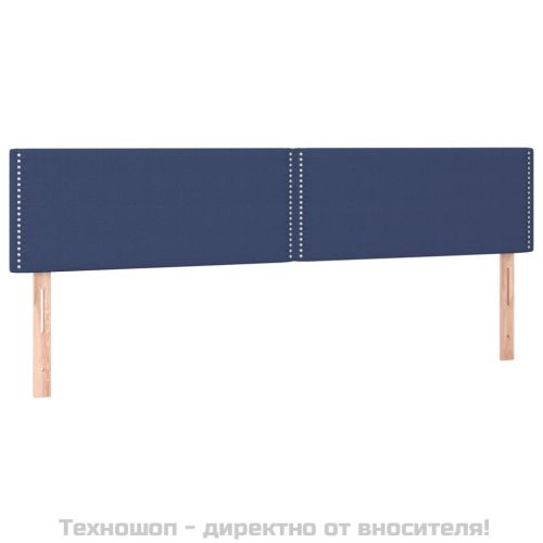 Табла за легло, синя, 200x5x78/88 см, плат